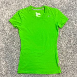 Nike Lime Green Dri-Fit Cotton Tee
